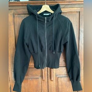 Lit Full Zip corset Hoodie. Small